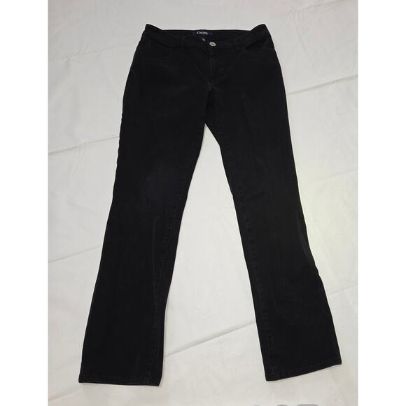 Chaps Black Madden Straight Jeans Woman's Size 6 - Picture 1 of 7